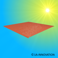 SingleHook FlatTile sheet metal Rot Red Metallabdeckung...