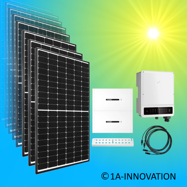 10000Watt Solaranlage Hybrid Speicher 10kWh Komplettpaket 10KW dreiphasig Goodwe