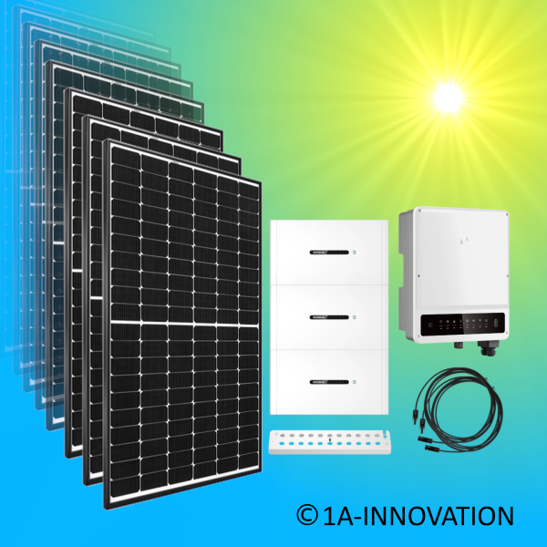 10000Watt Solaranlage Hybrid Speicher 15kWh Komplettpaket 10KW dreiphasig Goodwe