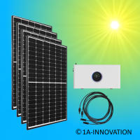 1800Watt Solaranlage Hybrid Speicher 1,9kWh Komplettpaket...