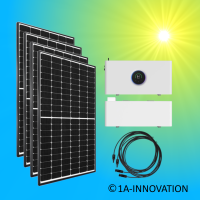 1800Watt Solaranlage Hybrid Speicher 3,8kWh Komplettpaket...