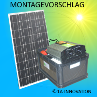 Solaranlage 100W Komplettpaket 220V Solarmodul Solarpanel...