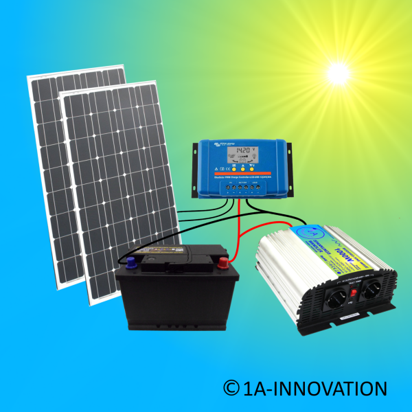 Solaranlage 200W Komplettpaket 220V Akku Solarmodul 1000W Steckdose 200 Watt