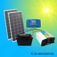 Solaranlage 200W Komplettpaket 220V Akku Solarmodul 1000W...