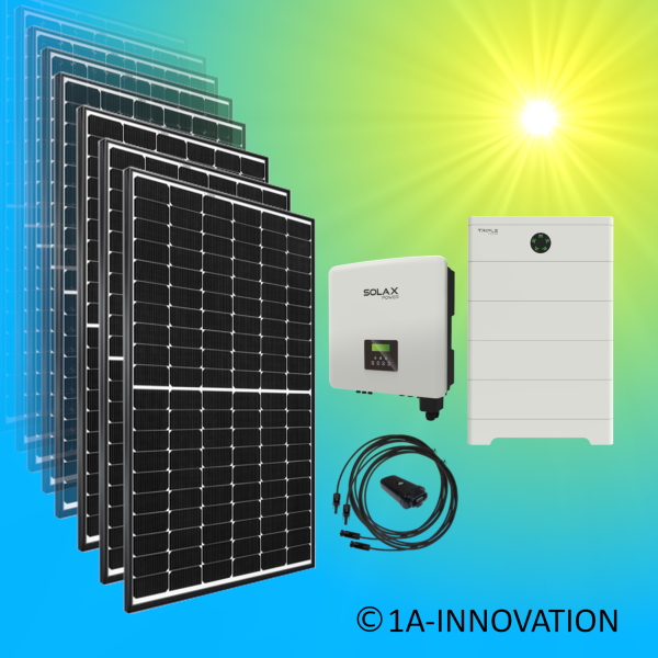 Solaranlage 10000Watt Hybrid Speicher Komplettpaket 10KW Solar Anlage dreiphasig