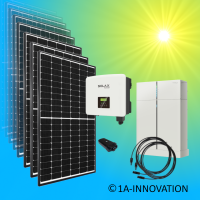 Solaranlage 3700Watt Hybrid Komplettpaket 3,7KW Solar...