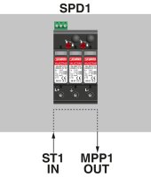 Überspannungsschutz Phoenix Contact  Typ1+2 für 1 MPPT Sunclix