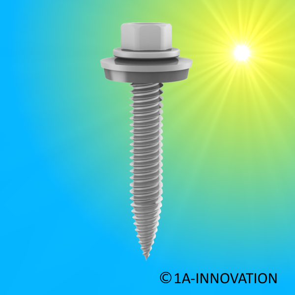 K2 Sechskantblechschraube 6x38mm gewindeformend mit Dichtscheibe für BasicClip/BasicRail 1005193