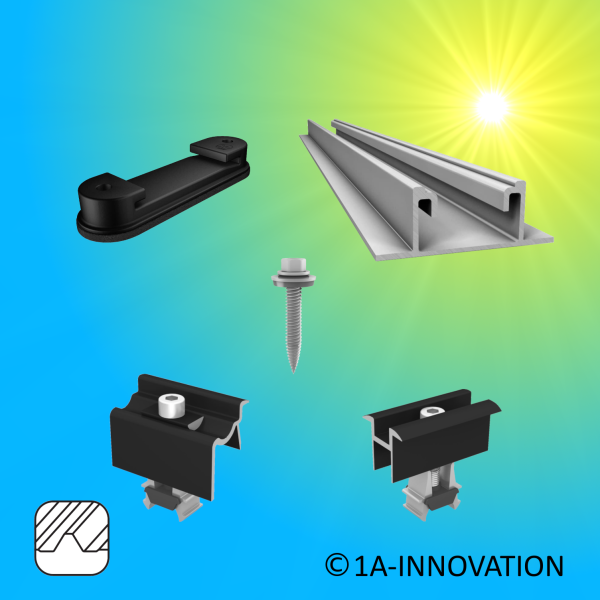 Montage-Set K2 BasicRail für Trapezblechdach Langschiene