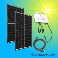 Solaranlage 800Watt Komplettpaket 0,8 KW Balkonkraftwerk...
