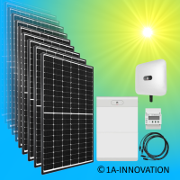 Solaranlage 10000Watt Hybrid Speicher 10kWh Komplettpaket...