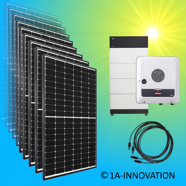 Solaranlage 10000Watt Hybrid  Speicher Komplettpaket 5 kWh dreiphasig BYD Fronius