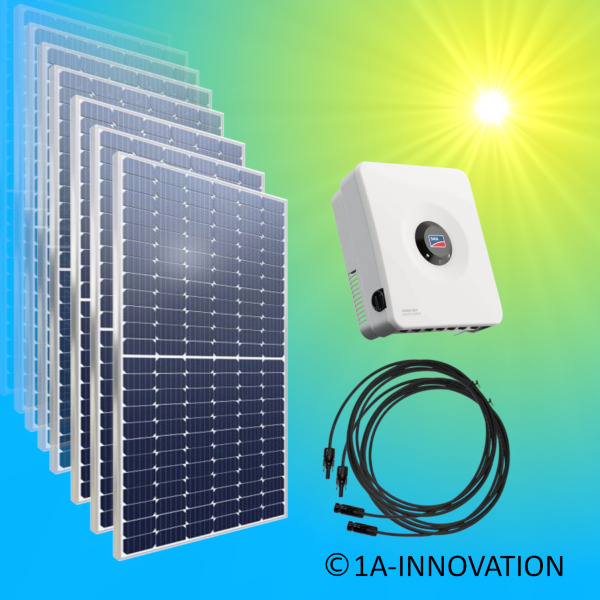 Solaranlage 3600Watt Komplettpaket speicherready 3,6 KW einphasig Heckert SMA 0%